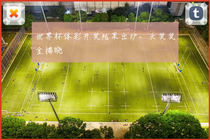 世界杯体彩开奖结果出炉,头奖奖金揭晓
