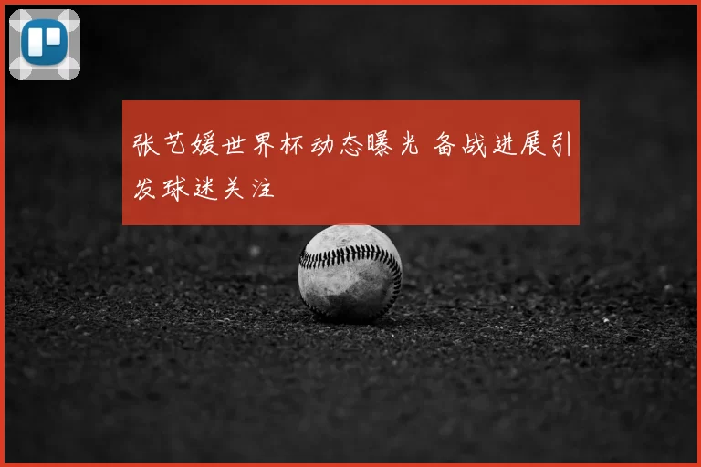 张艺媛世界杯动态曝光 备战进展引发球迷关注