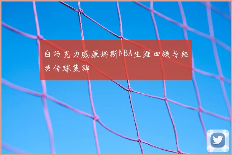 白巧克力威廉姆斯NBA生涯回顾与经典传球集锦