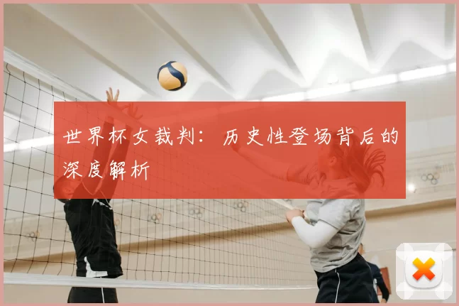 世界杯女裁判:历史性登场背后的深度解析