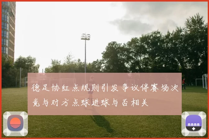 德足协红点规则引发争议停赛场次竟与对方点球进球与否相关